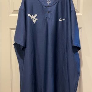 Nike West Virginia Men's Blue 2 Button Up Shirt